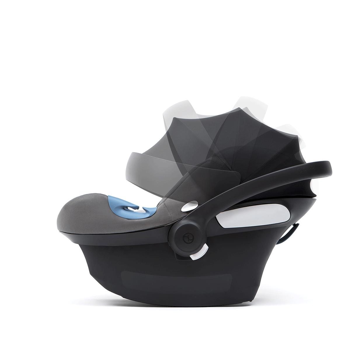 Autoasiento Portabebe Aton M con base SensorSafe & SafeLock Manhattan Grey 518002865 Cybex