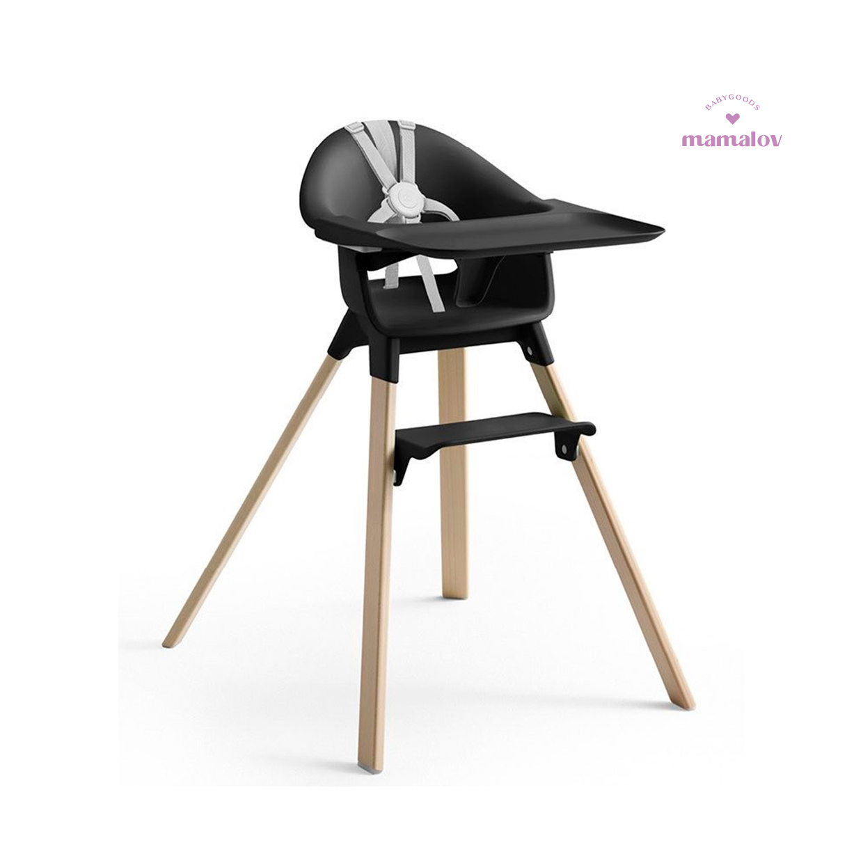Silla Alta Clikk - Black Natural 552007 Stokke