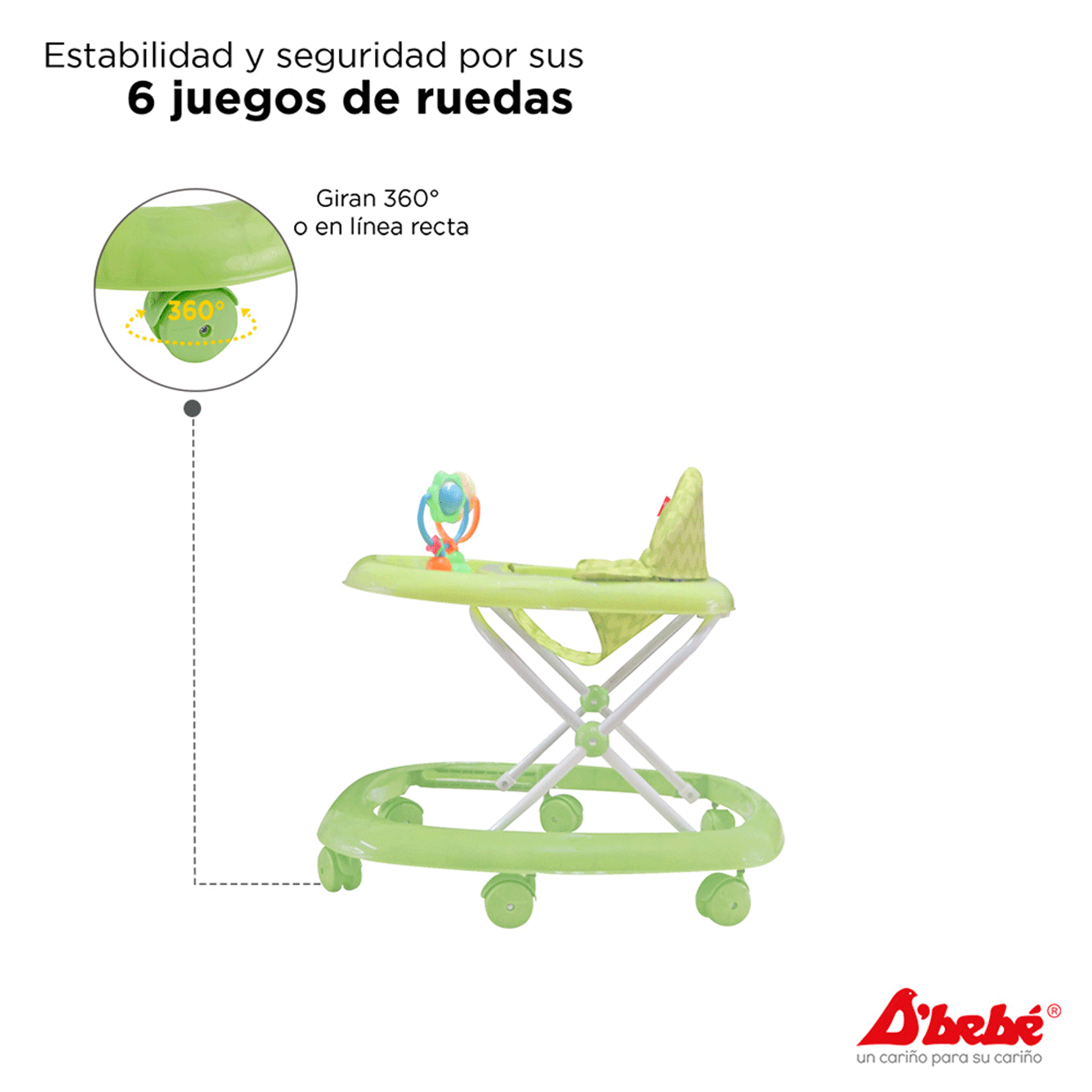 Andadera Zoo Verde - D bebe 72verde