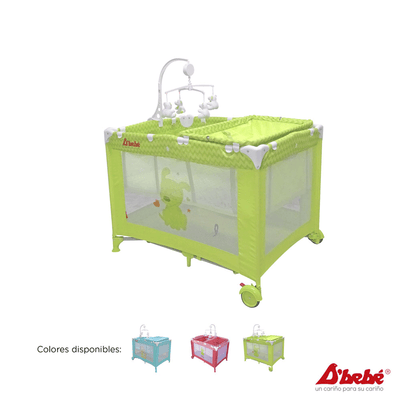 Corral Cuna Zoo Baby - Verde 95VERDE D'Bebe