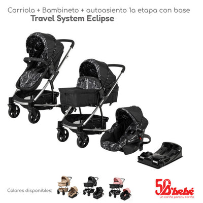 Carriola D´bebé Travel System Eclipse Negra
