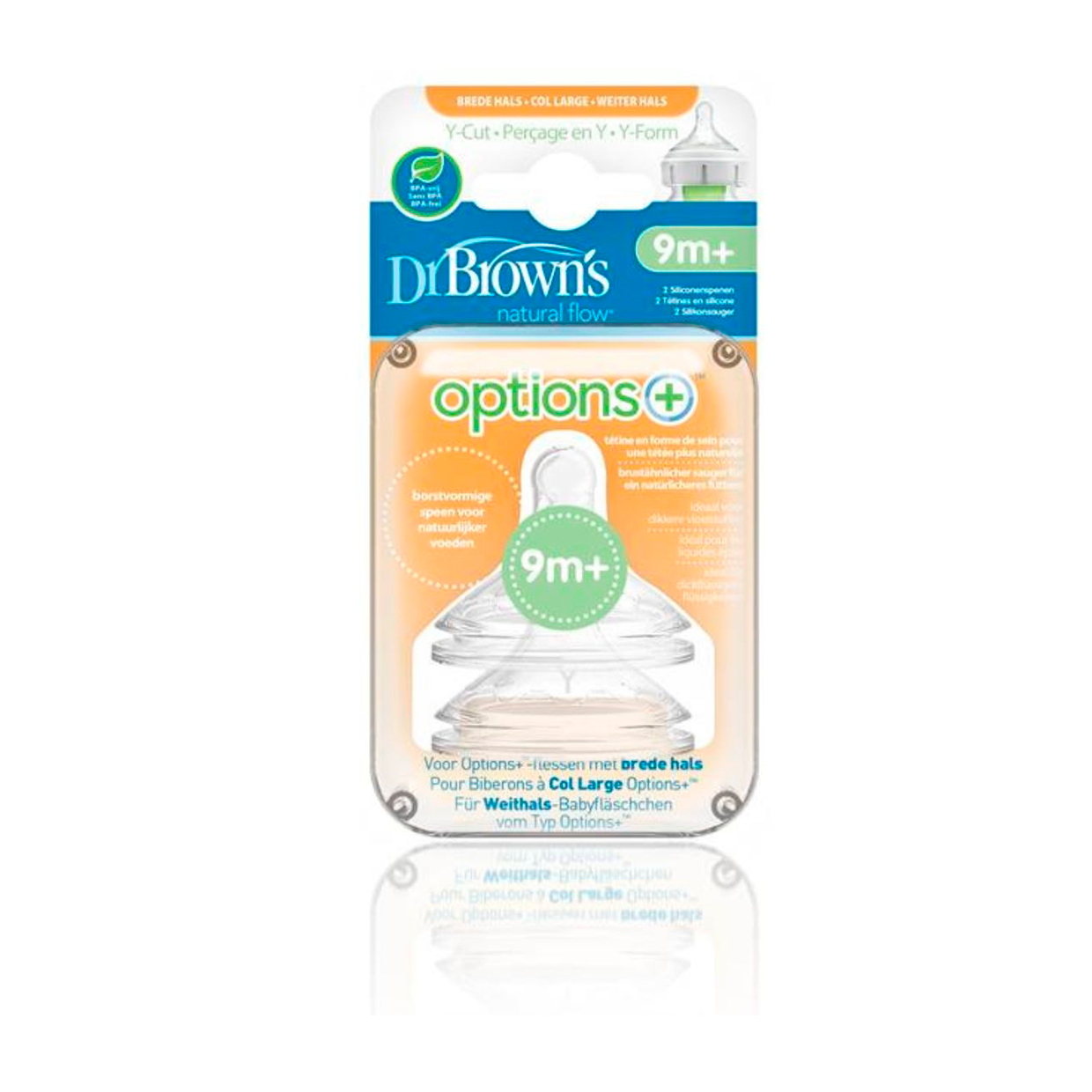 Tetina Options Plus Nivel Y 2pk - Dr Brown's