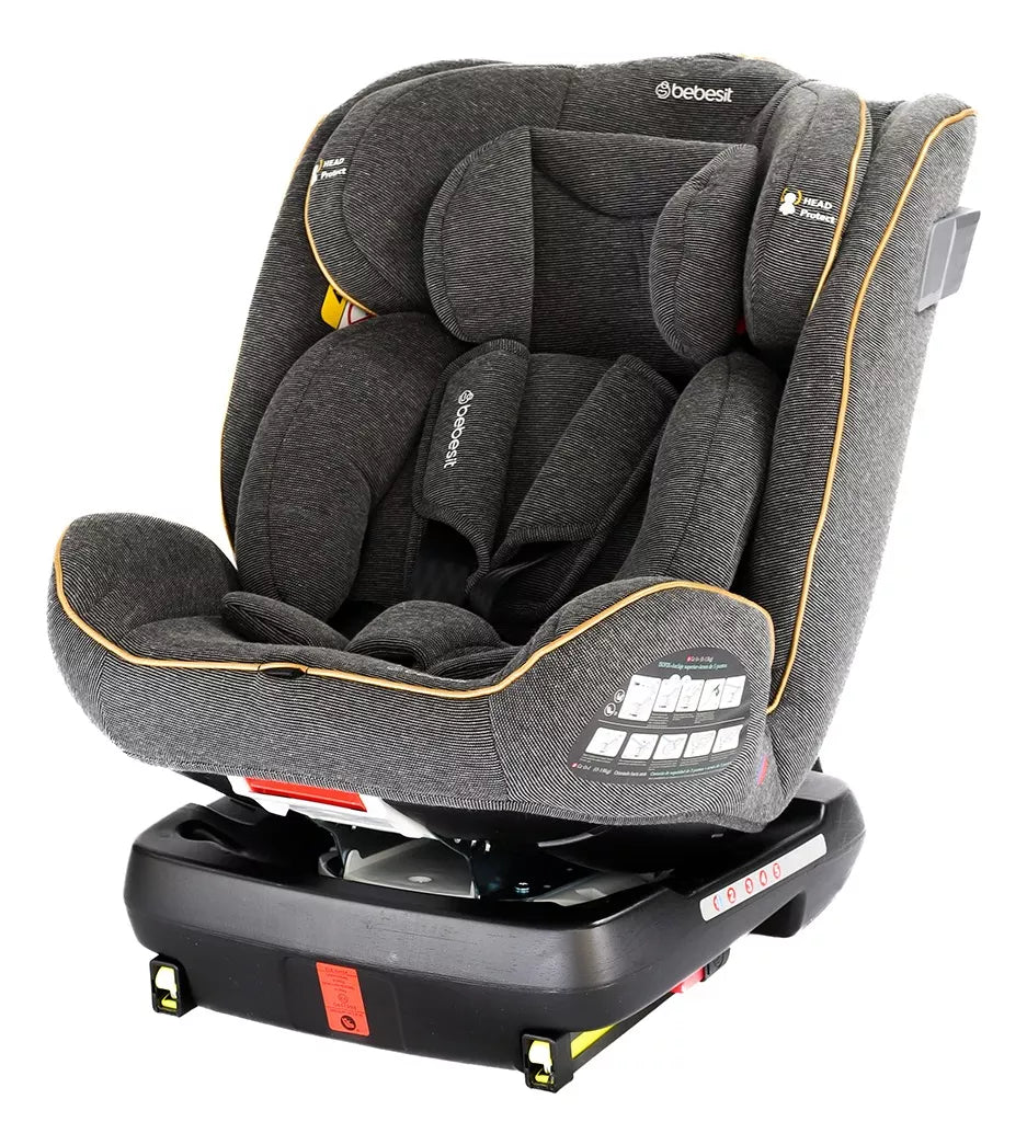 Autoasiento Para Carro Supra 360° - Negro - Bebesit