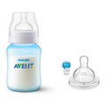 Set Tetero Anticolico Azul 9 Oz + Tetina 3m Avent Scd809/28
