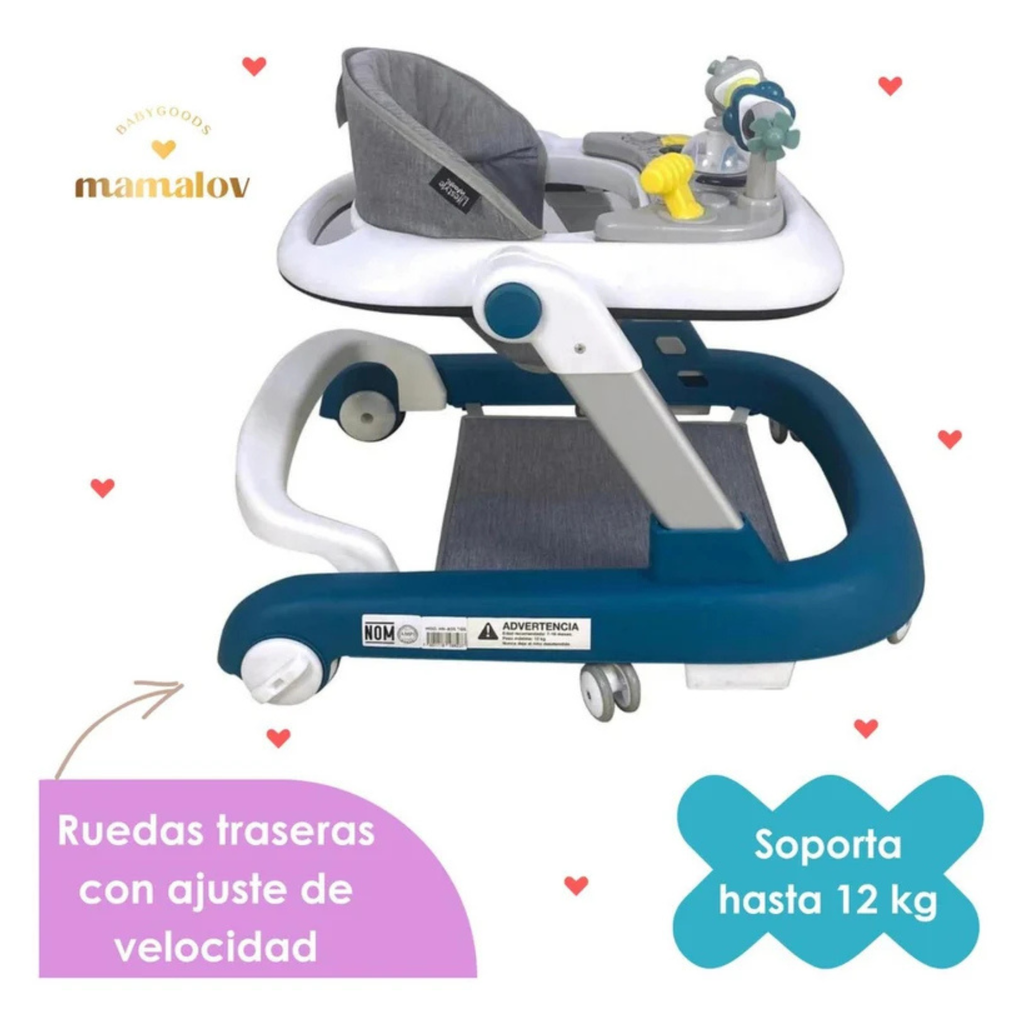 Andadera Para Bebé 3 En 1 Liam Lifestyle By Infanti Turquesa