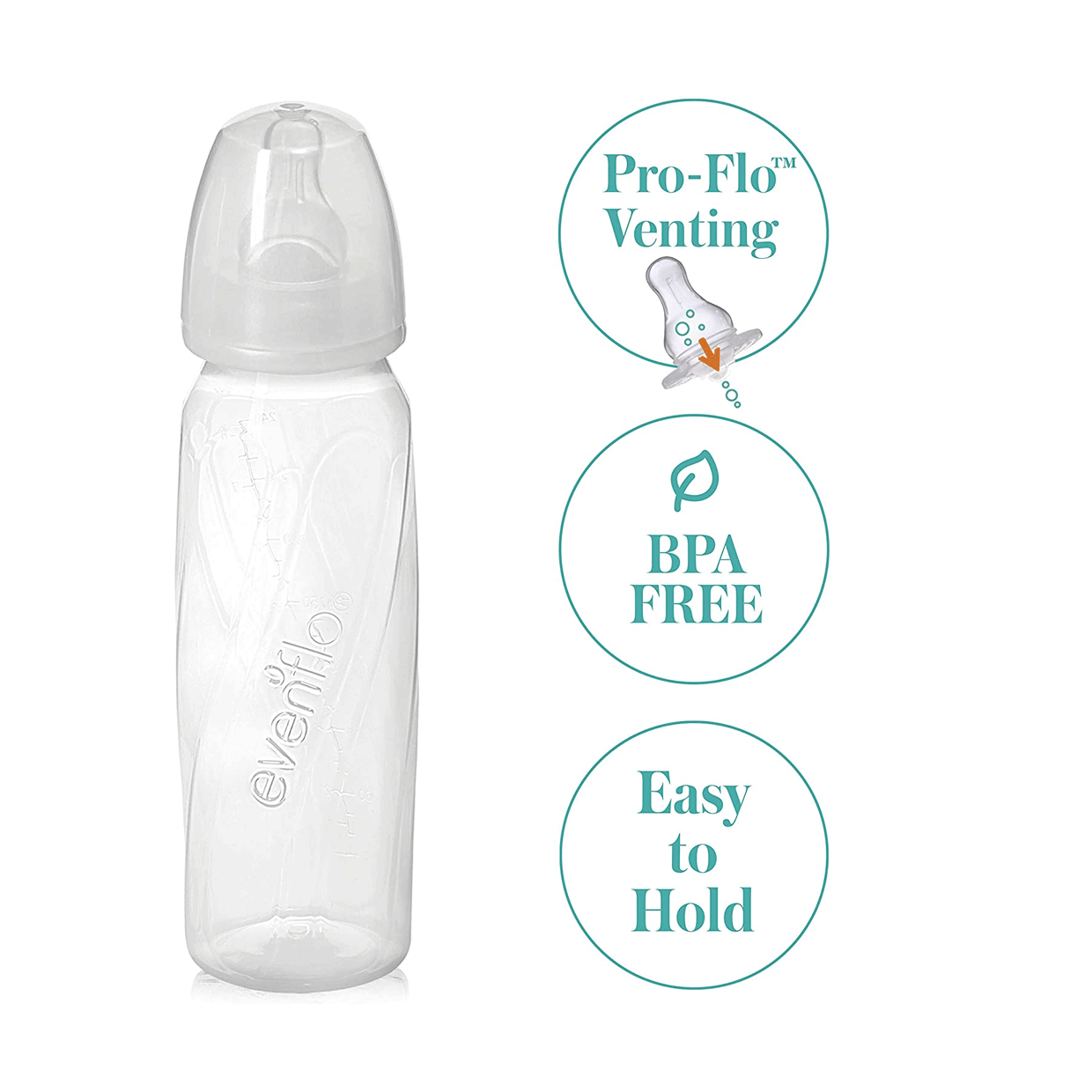mamilas de vidrio evenflo BIBERON DE VIDRIO GRANDE – Mamalov