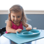 Plato de Silicon Happy Mat Azul Ezpz