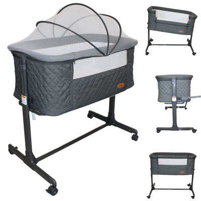 Colecho Para Bebe Con Posicion Anti Reflujo | Mau - Negro - Ibaby