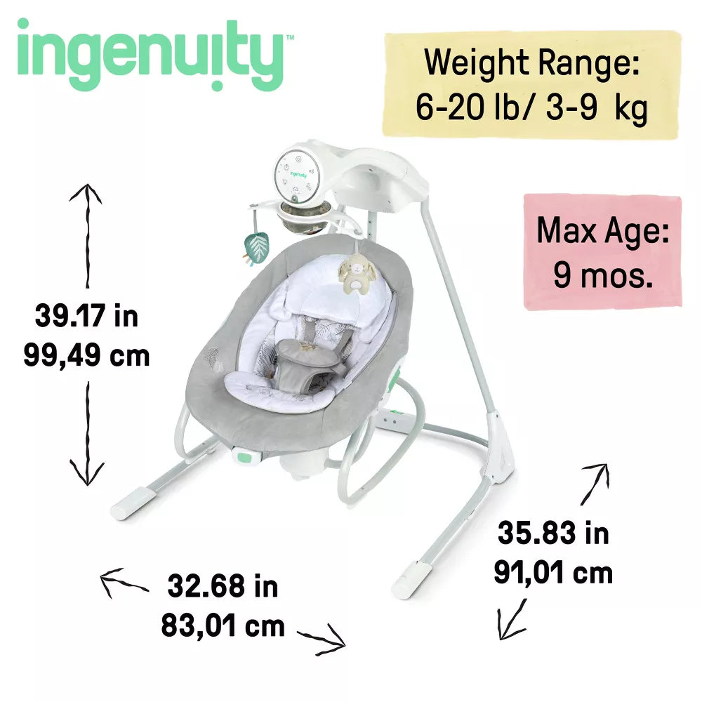 Columpio Mecedora Para Bebés Inlighten - Remy - Ingenuity
