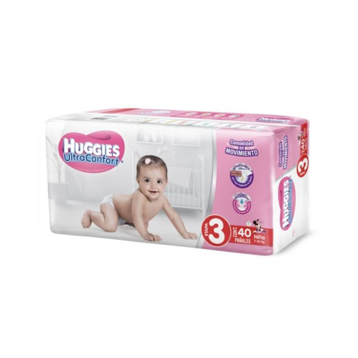 Pañal Ultra Etapa 3 de Niña - 64857 Huggies