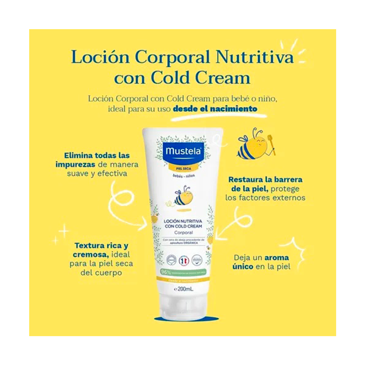 Locion Corporal 200 ml. - 3553 Mustela