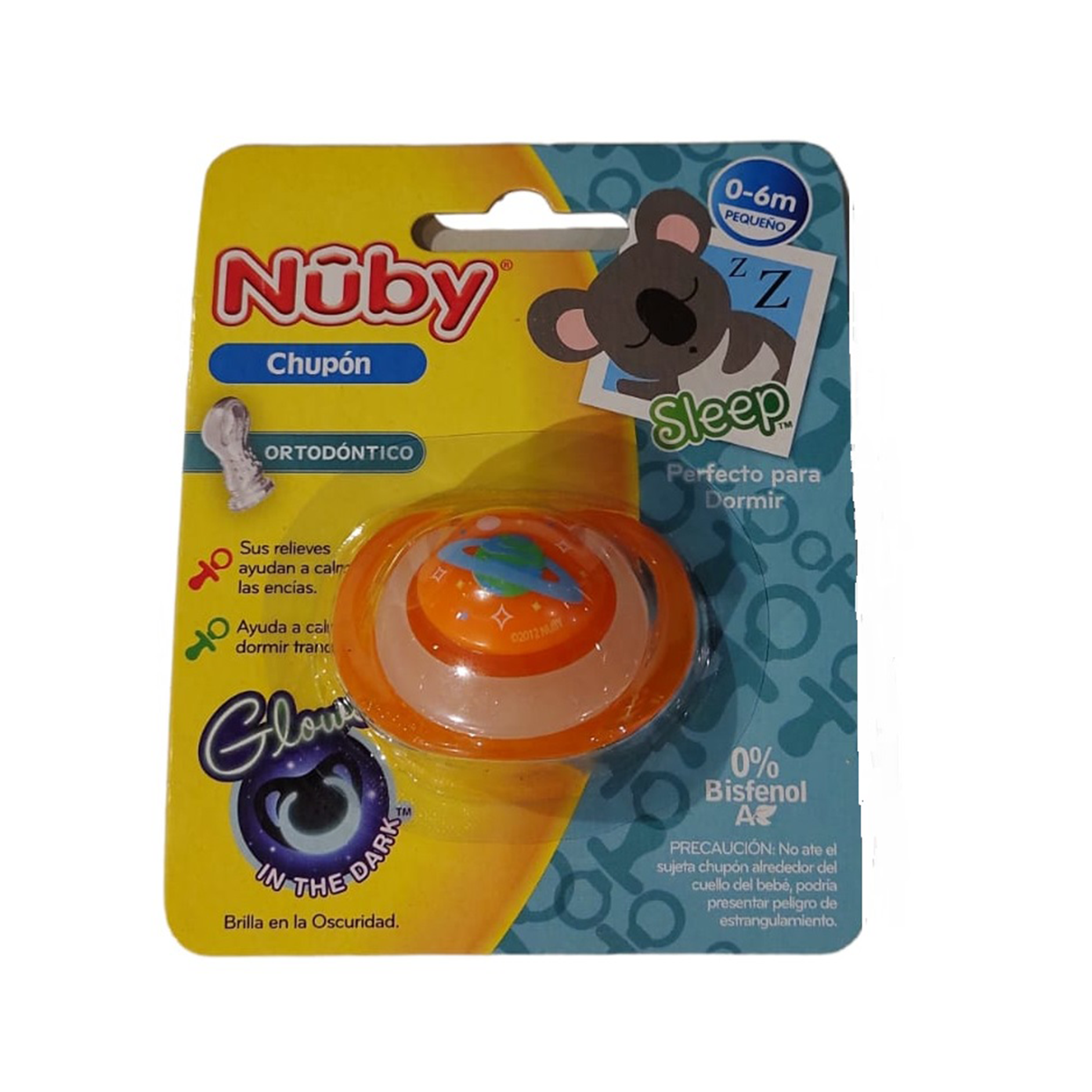 Chupon Corto Fluorescente - 5777SOSM Nuby
