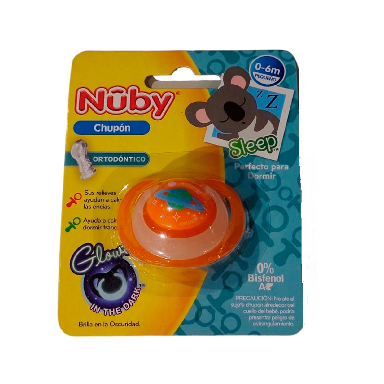 Chupon Corto Fluorescente - 5777SOSM Nuby