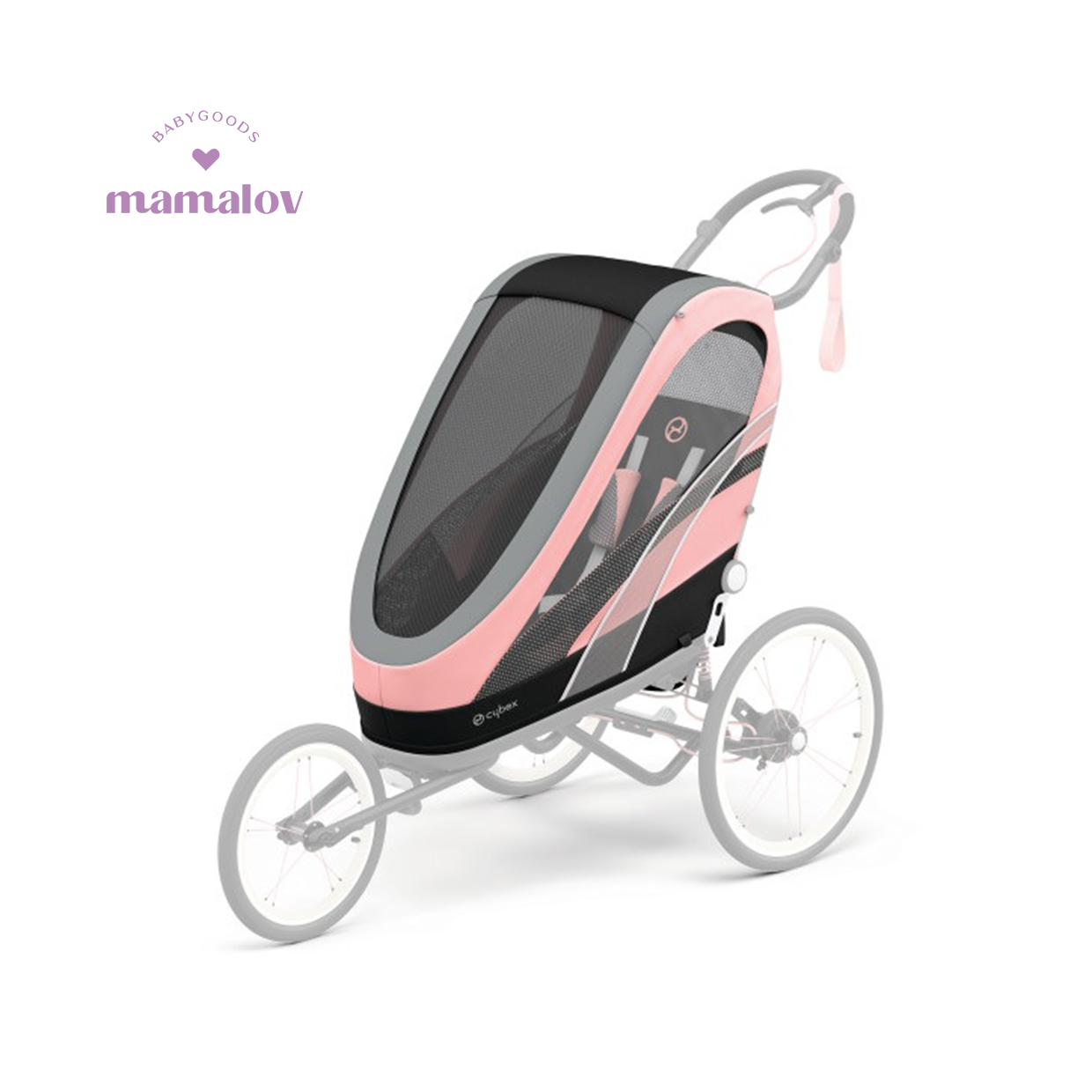 Asiento Para Carriola Zeno - Silver/Pink 521000379 Cybex