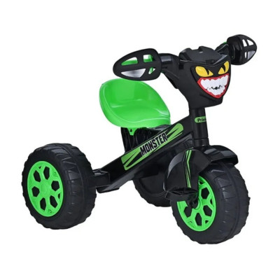 Triciclo Montable Con Sonidos Niño Rocket Monster 2 A 6 Años - Prinsel