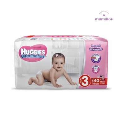 Pañal Ultra Etapa 3 de Niña - 64857 Huggies