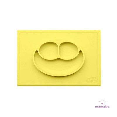 Plato de Silicon Happy Mat Amarillo HM010 Ezpz