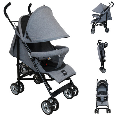 Carriola De Bastón Plegable Viajera We Lite - Gris - Ibaby