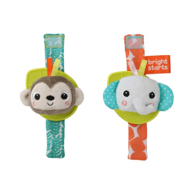 Muñequera Rattle & Teethe Wrist Palms Toy Mon Bright Starts