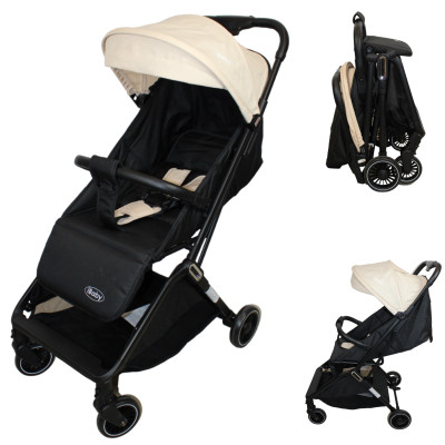 Carriola De Bebé | Compacta | Ligera | Mini Bit - Beige - Ibaby