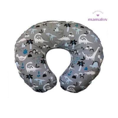 Cojin de Lactancia Bopppy de Dinosaurios - Gris 0182 Chicco