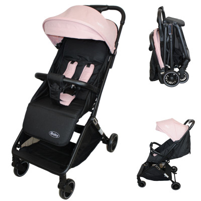 Carriola De Bebé | Compacta | Ligera | Mini Bit - Rosa - Ibaby