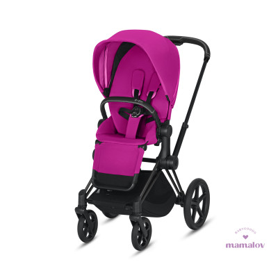 Carriola Priam Chasis Negro Y Asiento Fancy Pink Cybex 03733