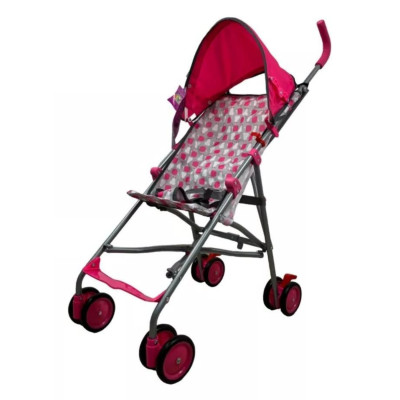 Carriola De Baston Plegable Ligera - Rosa - Parents Choice