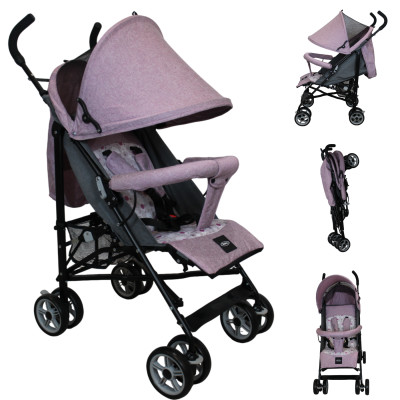 Carriola De Bastón Plegable Viajera We Lite - Rosa- Ibaby