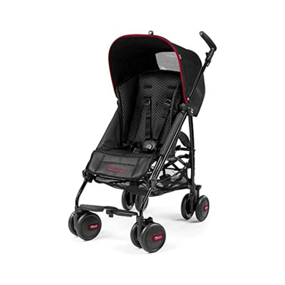 Carriola Ligera Pliko Mini 5 - Negra con Rojo 35CV13CY13 Peg-Perego